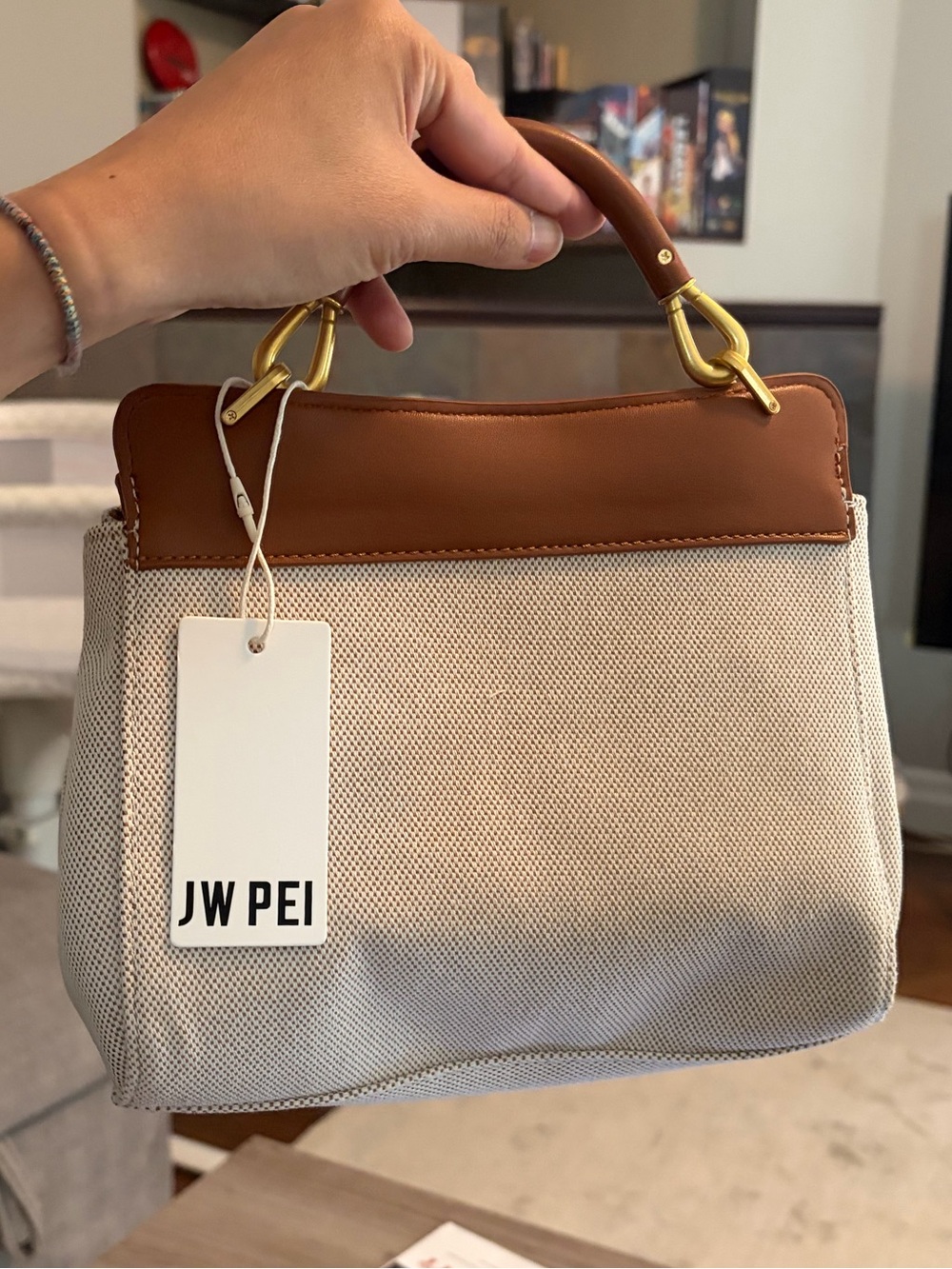 NEW- Anthropologie JW Pei Lucia Canvas Bag - Picture 9 of 9